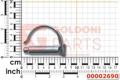 COPPIGLIA A SCATTO - PERNO - PER ROTORE FRESA - MODELLO 21 – GOLDONI – 00002690