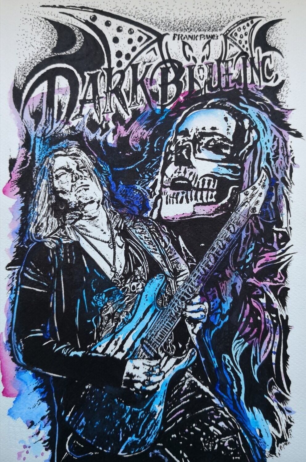 Dark-Blue-Inc  Original auf Papier