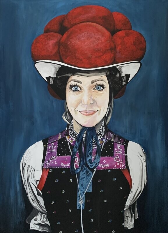 Schwarzwaldmädel Schwarzwaldmädel "Käthe" Kunstdruck 30x40cm