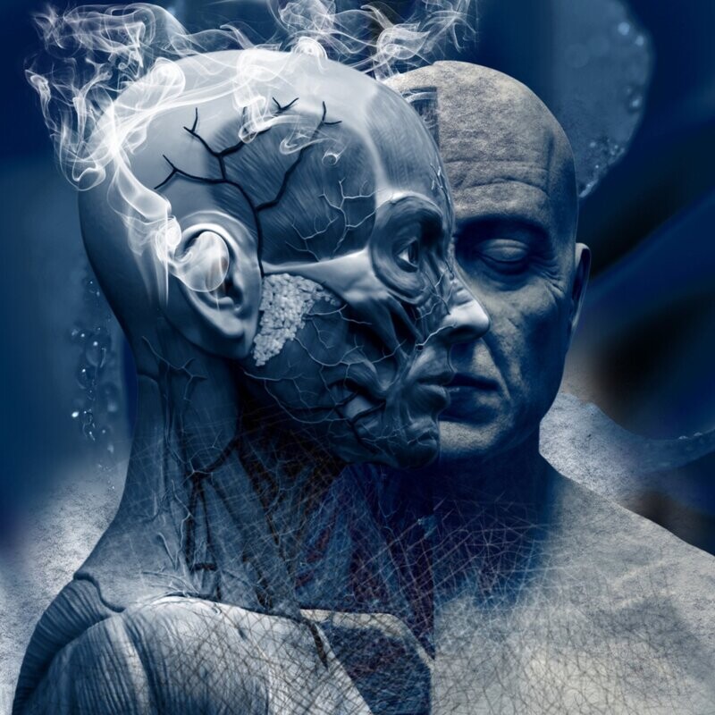 Digital-Artwork Digital-Artwork "In My Mind" als Kunstdruck 40 x 40 cm
