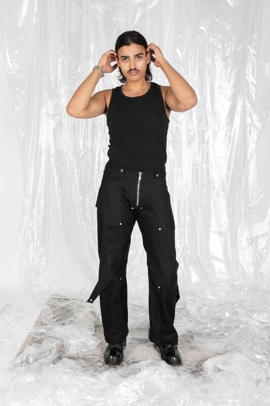 ZENON - Pantalon modulable coupe droite en coton