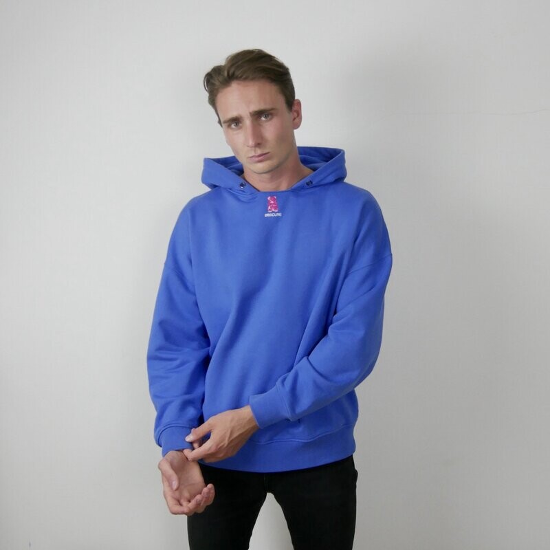 L'Ourson Rose - Hoodie ourson brodé Bleu L'Ourson Rose - Hoodie ourson brodé Bleu