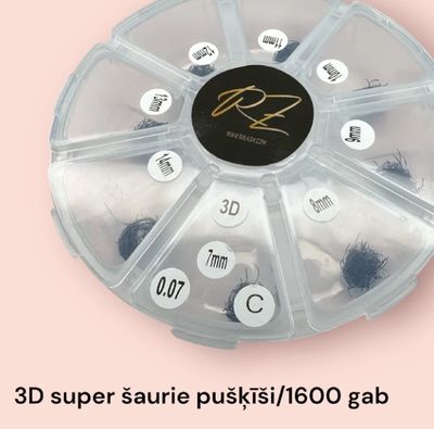 1600 (!) 3D/4D Super Narrow premade fans