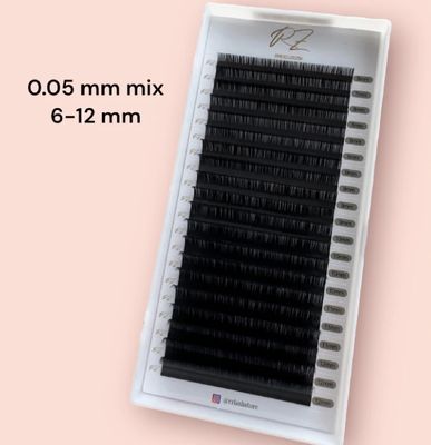 RZ Lash eyelash extensions 0.05, 0.07, 0.10, 0.12 mm: 20 lines
