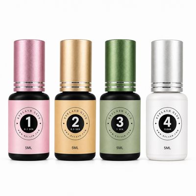 Eyelash glues: 1, 2, 3 and 4