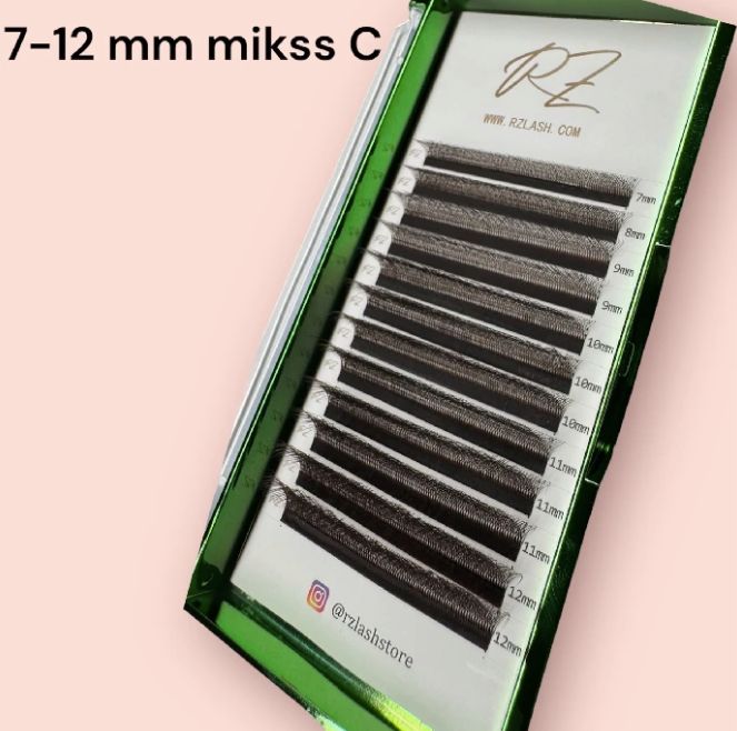 5D W brown lashes 7-15 mm