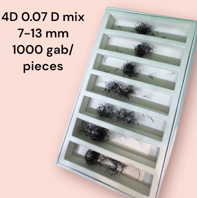 4D loose fans 1000 pieces mix