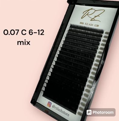 RZ Lash volume lashes 0.07 mm: black