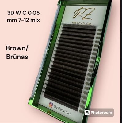 RZ Lash 3D W eyelashes: brown