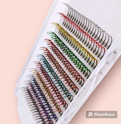 Colorful glitter lashes