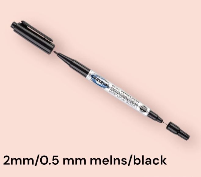 Qualitative black marker pen