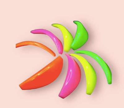 Colorful eyelash rods