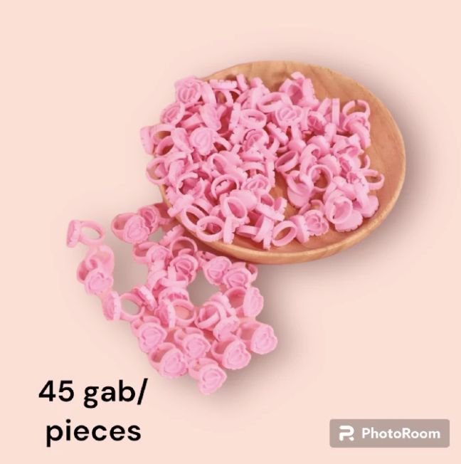 Heart shaped glue rings