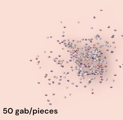 Crystals for eyelash design