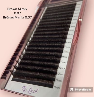 RZ Lash brown volume lashes