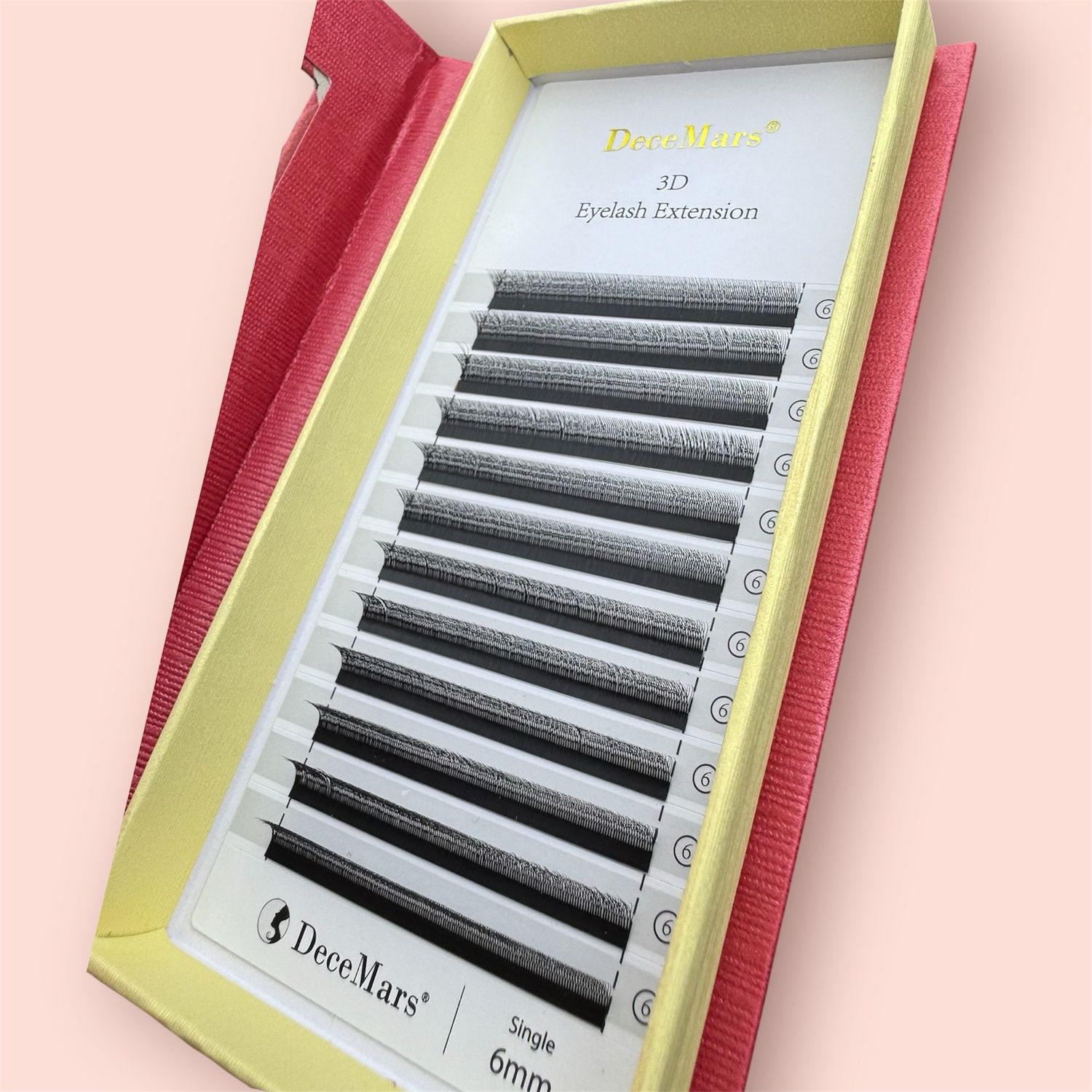 3D W lashes 6 mm