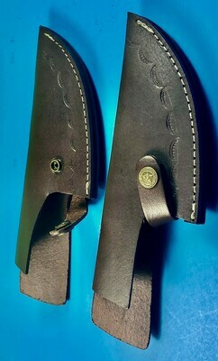 Leather sheath cover , curved slicer boning knife