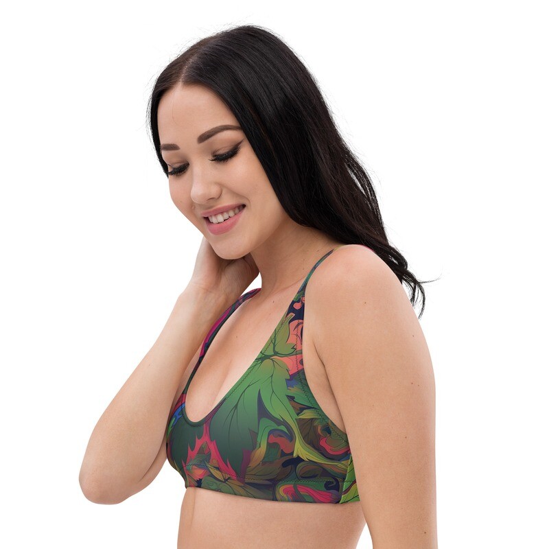 420 Recycled padded bikini top