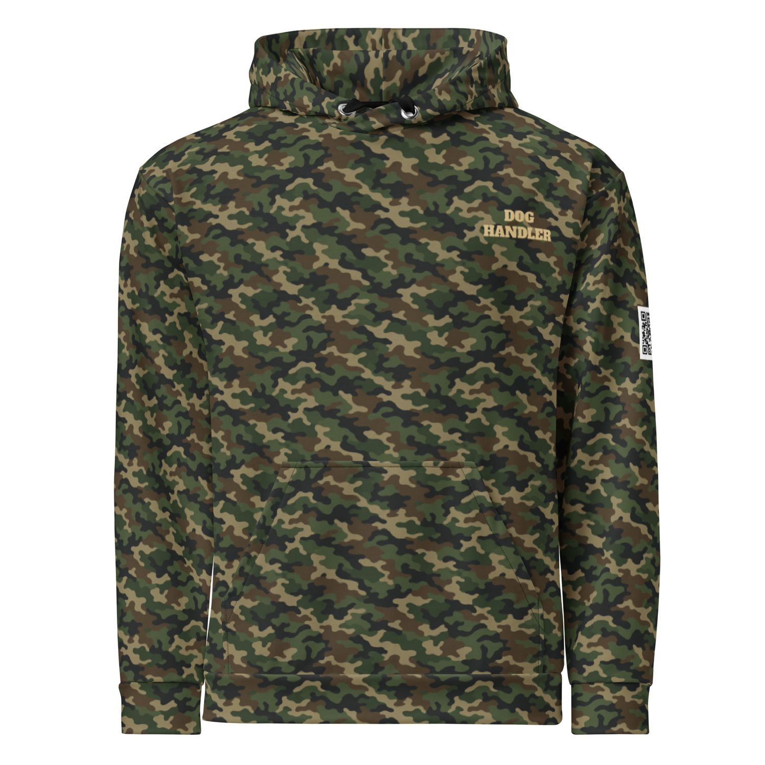 Patriot K9 Dog Handler — Woodland Camo Hoodie