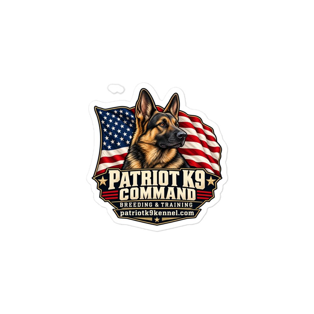 Patriot K9 Command Logo Sticker