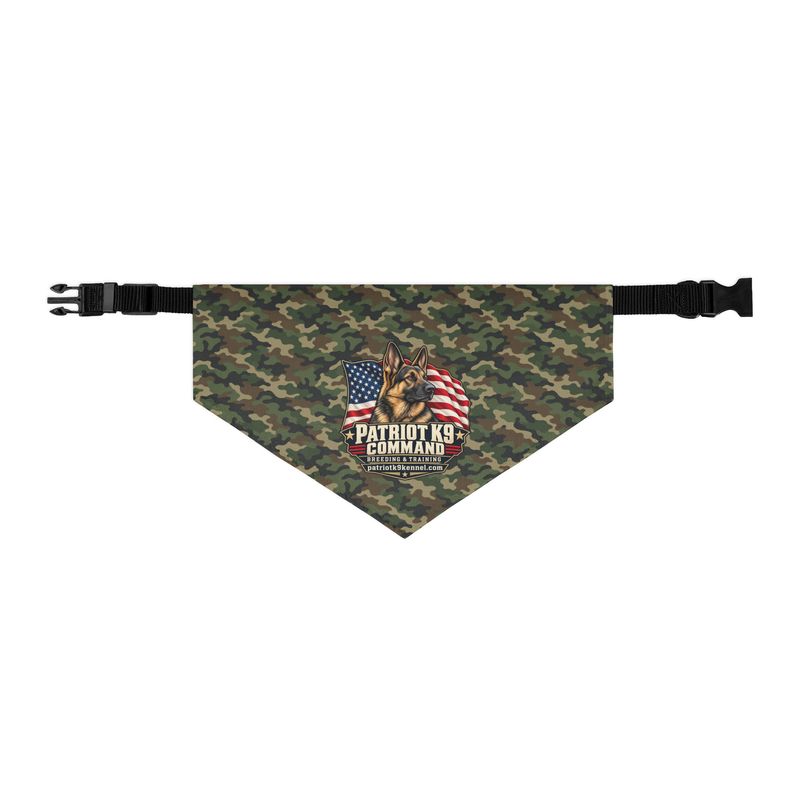 Patriot K9 Woodland Camo Dog Bandana