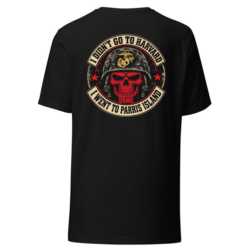 Parris Island — I Didn’t Go to Harvard Tee