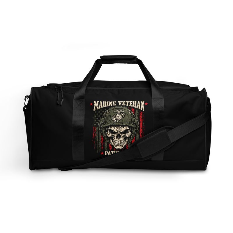 Patriot K9 Marine Veteran — All-Over Print Duffle Bag