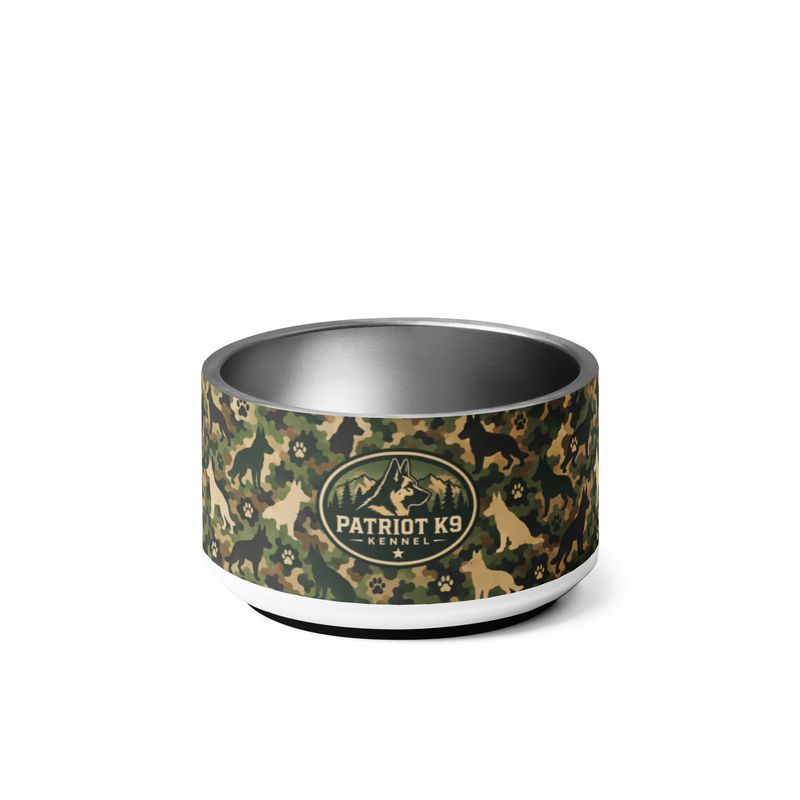 Patriot K9 Shepherd Camo Dog Bowl