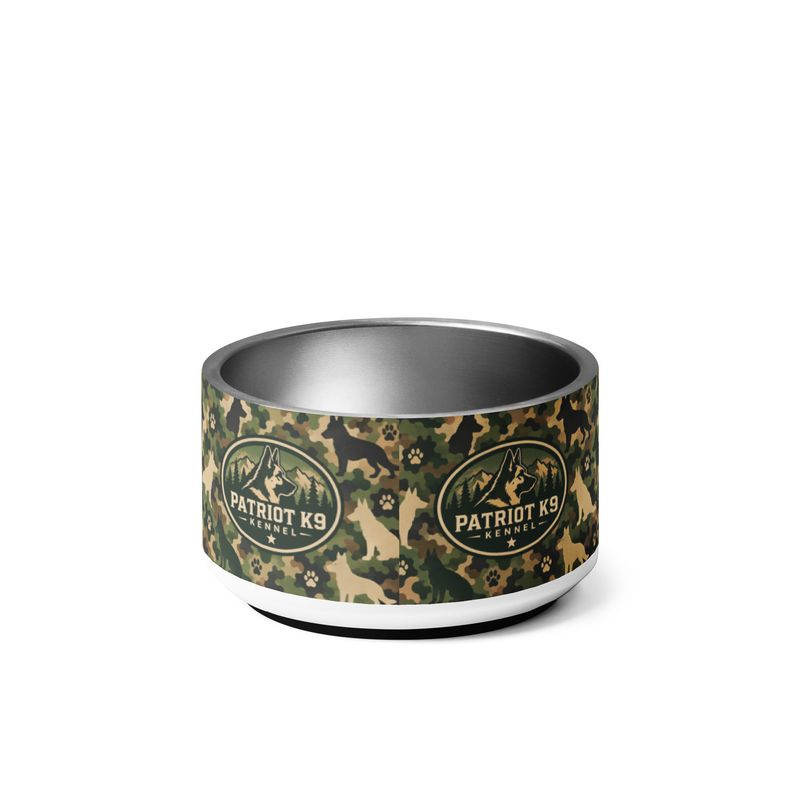 Patriot K9 Shepherd Camo Dog Bowl