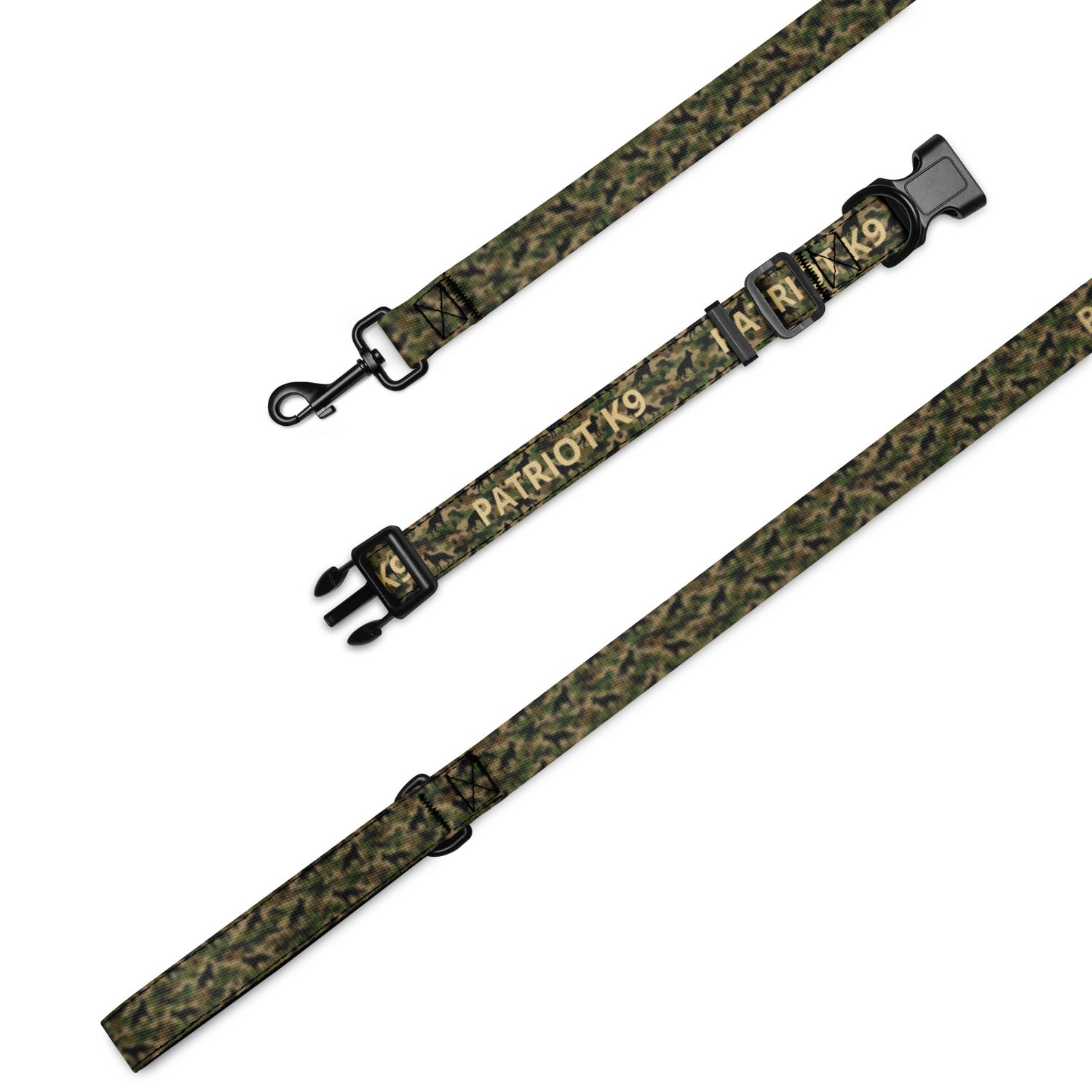 Patriot K9 Shepherd Camo Collar &amp; Leash Set