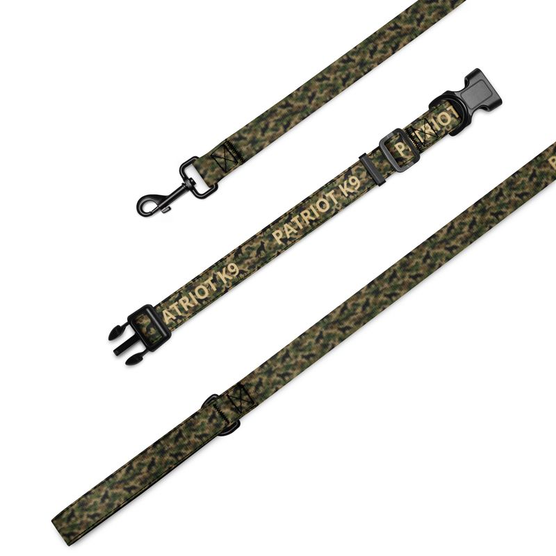 Patriot K9 Shepherd Camo Collar &amp; Leash Set