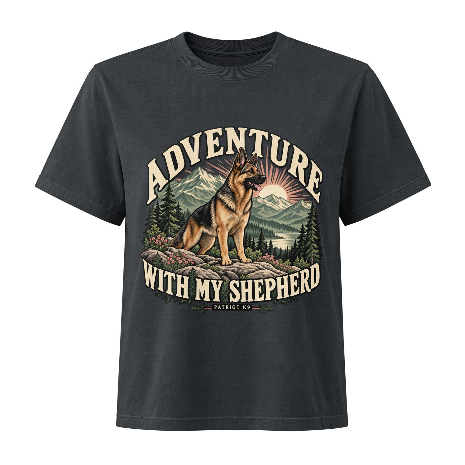 Patriot K9 — Adventure With My Shepherd Women’s Tee
