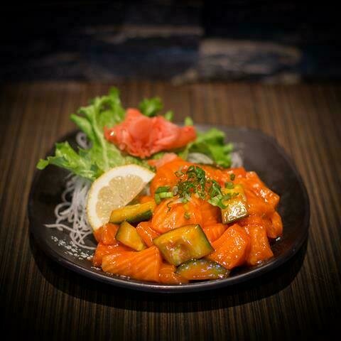 Spicy Salmon Sashimi