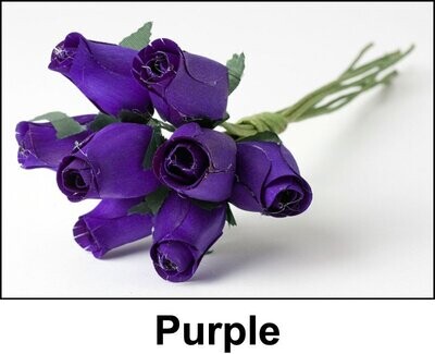 1 Dozen Purple Roses