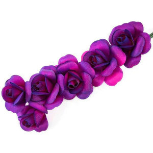 1 Dozen Hot Pink/Purple Open Roses