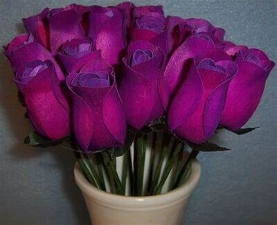 1 Dozen Violet Roses