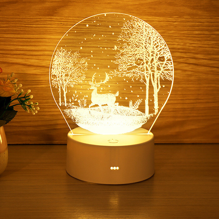 New Strange Creative Gift LED Night Light Plug-in Charging Bedroom Bedside Lamp Cartoon Small Table Lamp