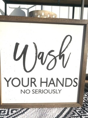 10x10 Wash your hands
