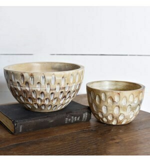 Carved accent bowls