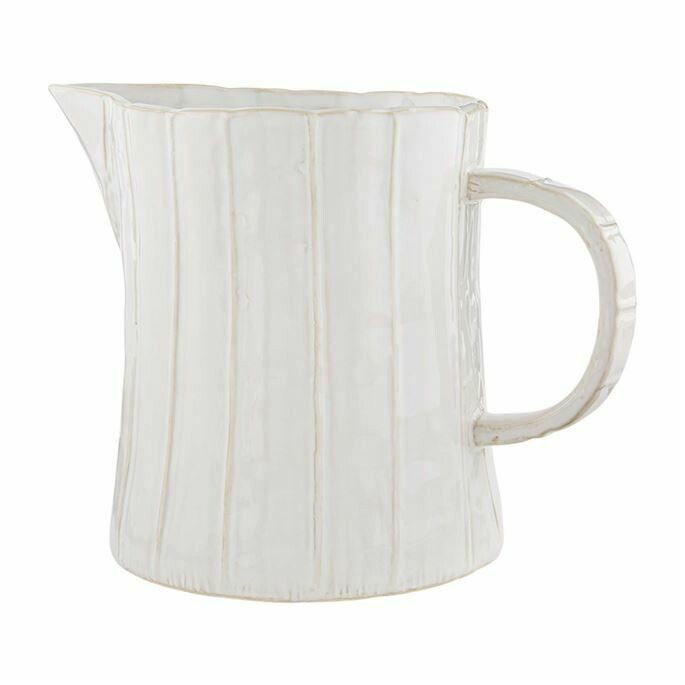 White stone pitcher