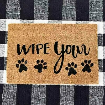 Wipe your paws mat