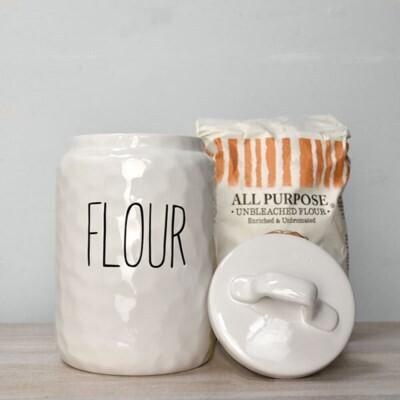 10” flour canister