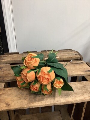 Real touch cabbage rose orange