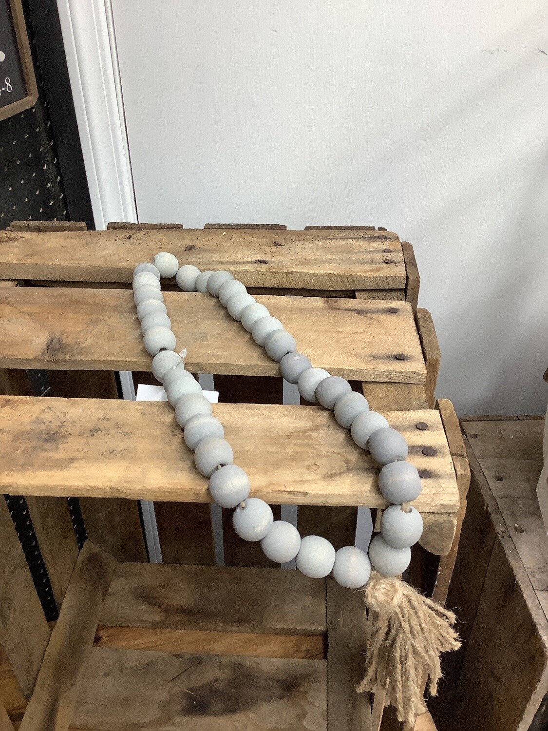 17" Grey beads