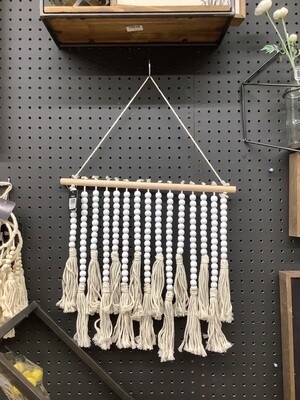 wood bead wall hanging