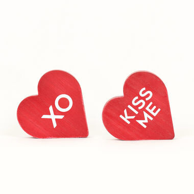 reversible red conversation heart