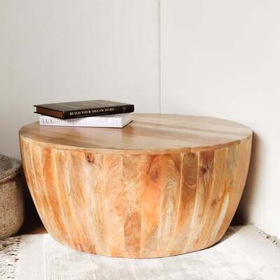 E- Wood Round Coffee Table