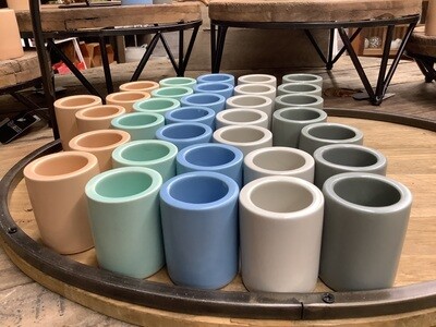 Air plant colored pots