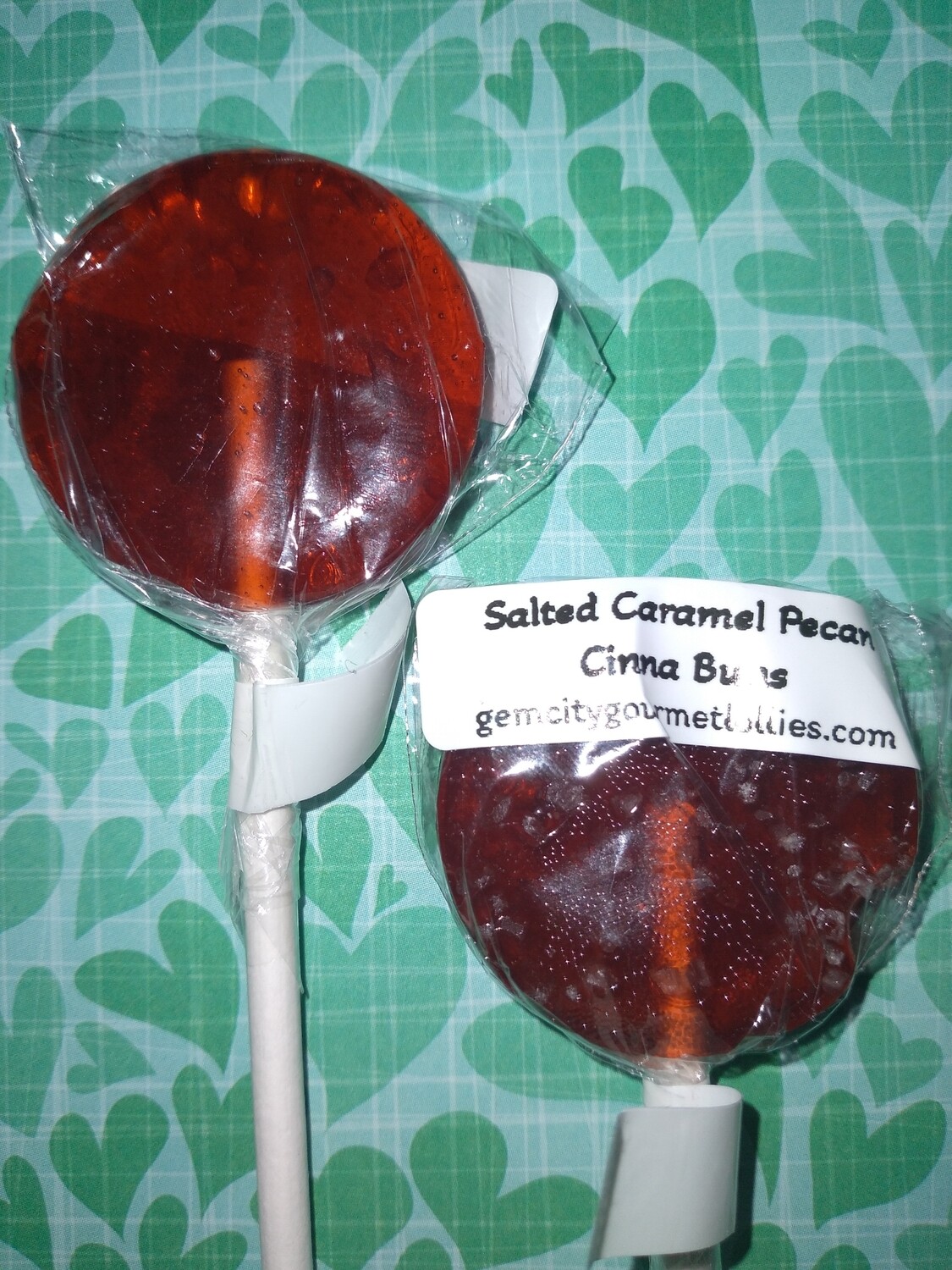 Salted Caramel Pecan Cinna Buns Lollipop
