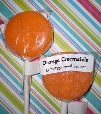 Orange Creamsicle Lollipop